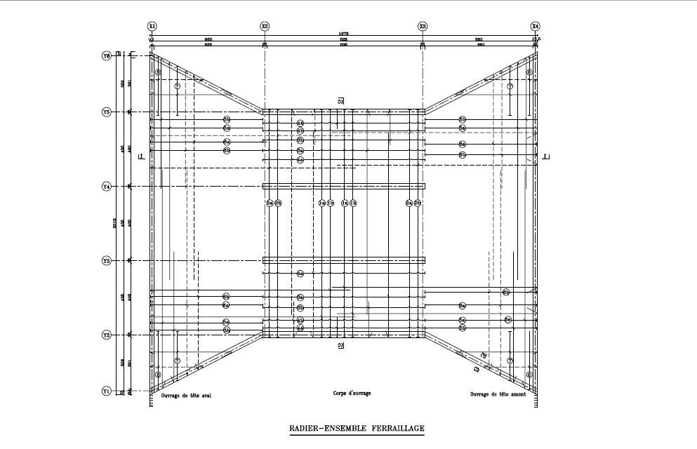 Ferraillage d'un radier