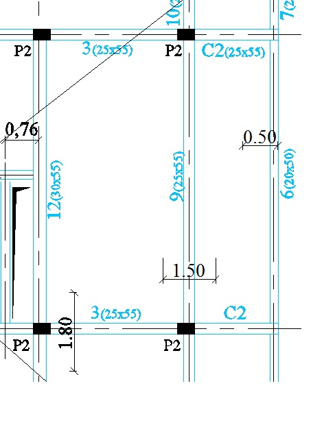 Ferraillage d'un balcon et son contre poids.