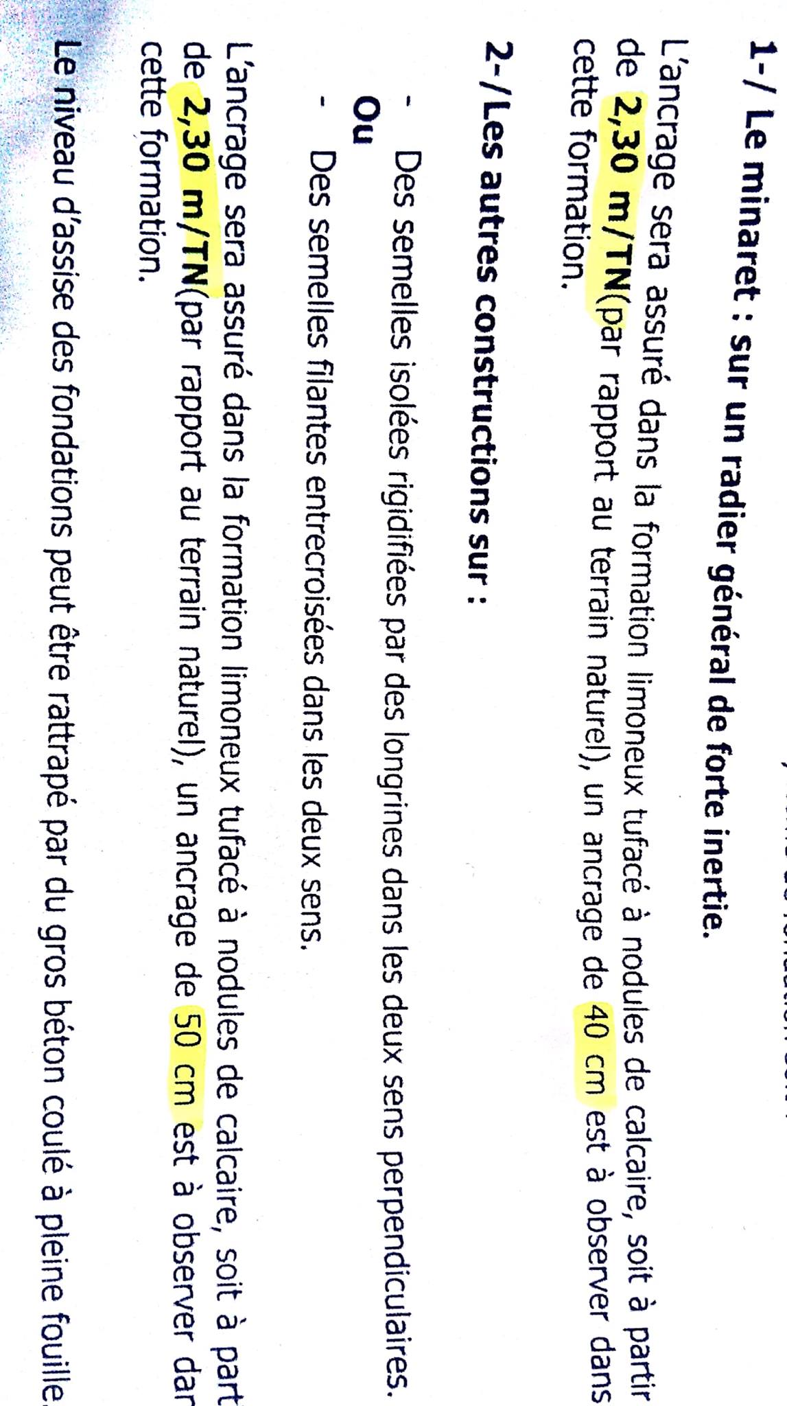 ratrappage de niveau par du gros beton